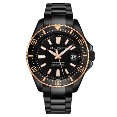 Zwart Dieptemaster Kwarts 42mm