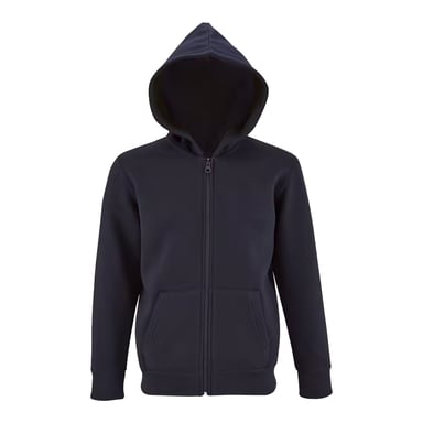 SOLS Childrens/Kids Stone Full Zip Hoodie (French Navy)