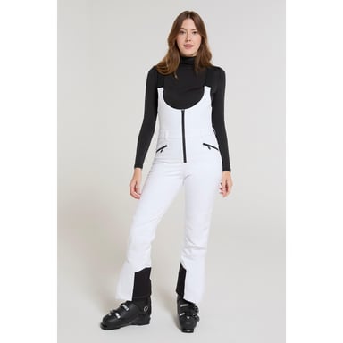 Mountain Warehouse Womens/Ladies RECCO Bibbed Ski Trousers (White)