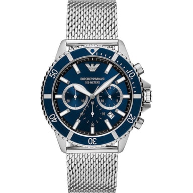 Emporio Armani Diver Men's Silver Watch AR11587