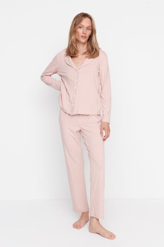 Trendyol Women's Shirt Collar Pajama Set