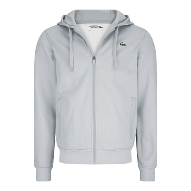 Lacoste Polyester Full Zip Hoodie - Grey