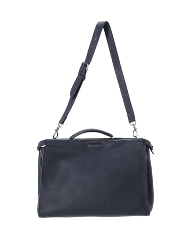 Fendi Stort Peekaboo i marinblått läder