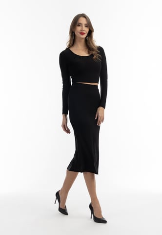 faina cropped jersey top