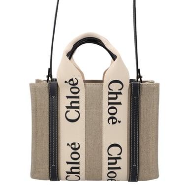 Chloé Small Woody Tote Bag Black