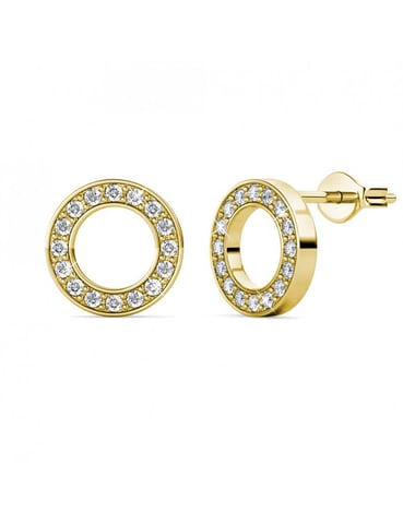 Ophir Earrings - Gold and Crystal