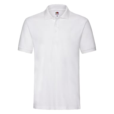 Fruit of the Loom Mens Premium Pique Polo Shirt (White)