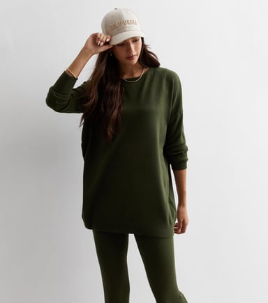 Soft Touch Crew Neck Oversized Top