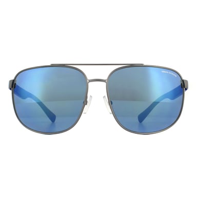 Armani Exchange Sunglasses 2026S 608855 Matte Gunmetal Blue Mirror