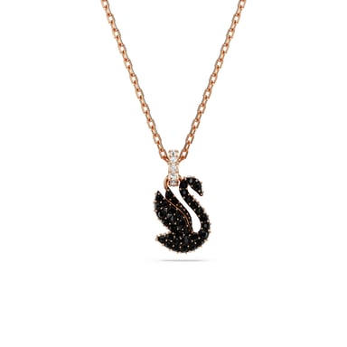 Swarovski 'Swan' Women's Gold Plated Metal Necklace - Rose 5678046