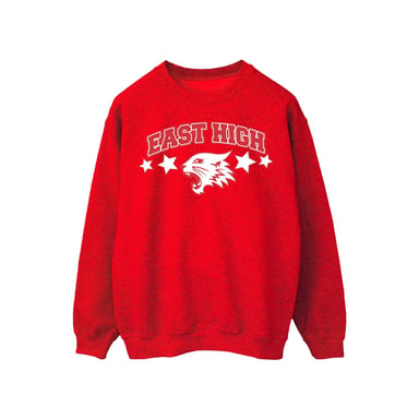 Disney Womens/Ladies High School Musical The Musical Wildcat Stars Sweatshirt (Red)