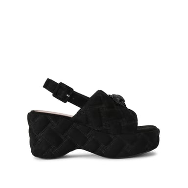 Kurt Geiger London Suede Kensington Wedge Sling Heels