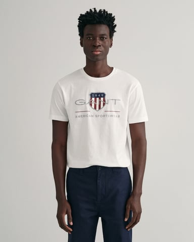 GANT Mens Regular Fit Short Sleeve Archive Shield T-Shirt
