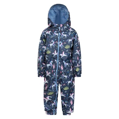 Mountain Warehouse Baby Unicorn Rain Suit (Blue/Pink/Green)