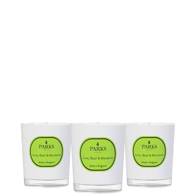 LIME, BASIL & MANDARIN 3 CANDLE SET