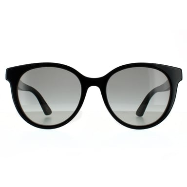 Gucci Round Womens Black Grey Gradient Sunglasses