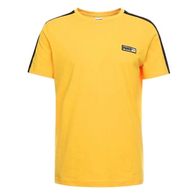 Puma Mens Spezial Tee Casual T-shirt med märke Gul 576823 44 S