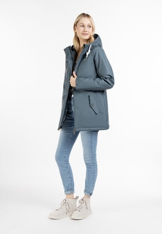 ICEBOUND Gewatteerd regenjack stadsregen Dames blauw-grijs