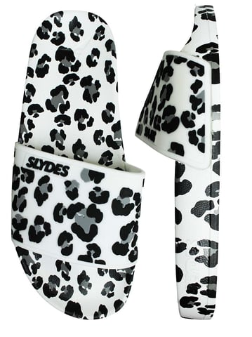 Slydes Blur Sliders Dames Wit/Zwart