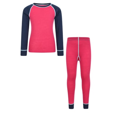 Mountain Warehouse Childrens/Kids Merino II Base Layer Set (Purple)