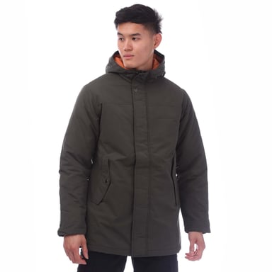 Heren Jack and Jones Fen Parka in Khaki