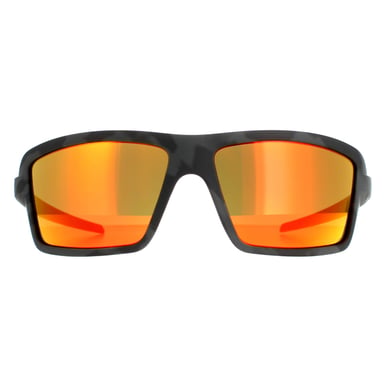 Oakley Wrap Mens Black Camo Prizm Ruby Cables