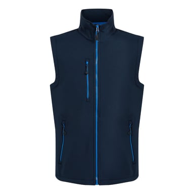 Regatta Mens Navigate Softshell 2 Layer Body Warmer (Navy/French Blue)