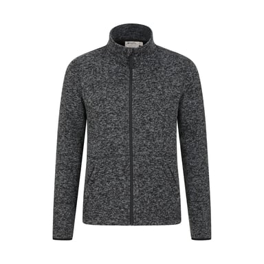 Mountain Warehouse Mens Idris III Full Zip Fleece Jacket (Black)