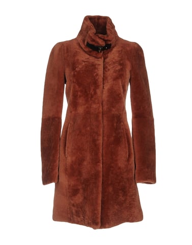 Patrizia Pepe Brown Shearling Coat