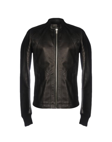 Rick Owens Black Calf Leather Jacket