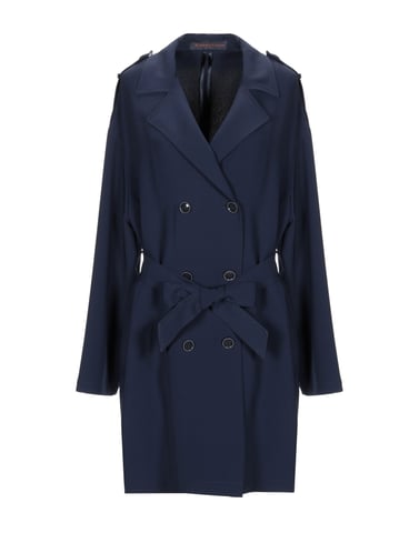 Trussardi Jeans Dark Blue Belted Trenchcoat