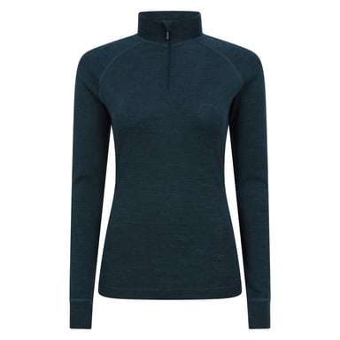 Mountain Warehouse Womens/Ladies Merino Wool Zip Neck Thermal Top (Teal)
