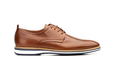 Confortable oxford Purapiel in Brown