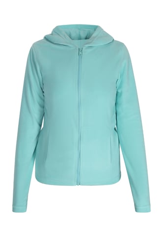 Mymo fleece jacket women turquoise