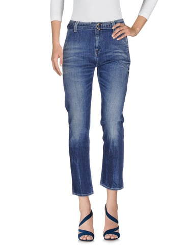 Cycle Blue Cotton Cropped Jeans