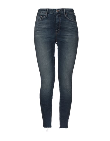 Mother Blue Cotton Skinny Jeans