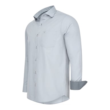 Cappuccino Italia Overhemden Overhemd Uni Grey