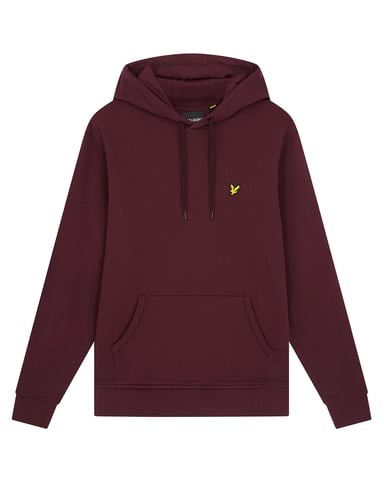 Lyle & Scott pullover hoodie in bordeauxrood