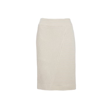 Cream Pencil Skirt
