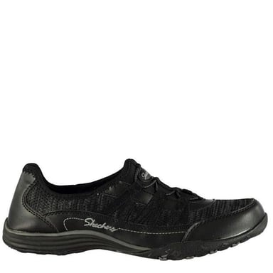 Women's Skechers Flister Slip On Shoes in Black