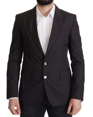 Dolce & Gabbana Svart Enknäppt TAORMINA Blazer för män