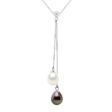 Ketting YOU AND ME TAHITI Culture and Pearls FRESHWATER Peren 7-8mm White Gold