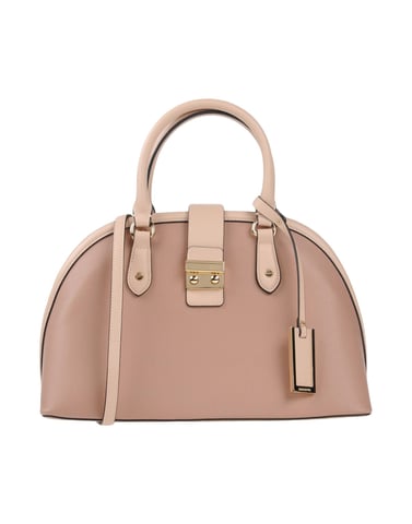 Nenette Pale Pink Faux Leather Top Handle Bag