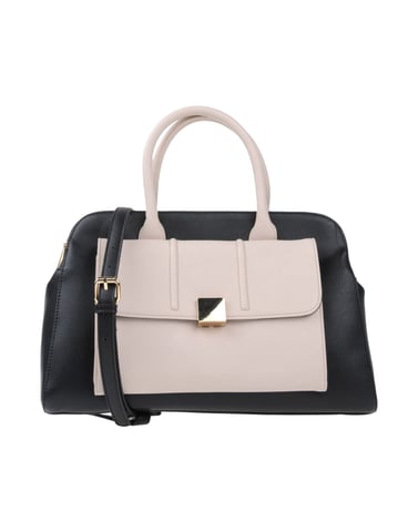 Nenette Black Colourblock Faux Leather Bowler Bag