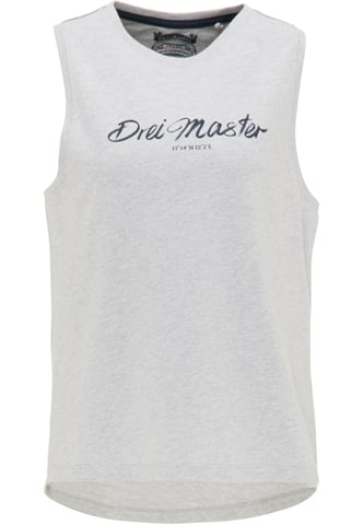 Dreimaster Top women light grey melange