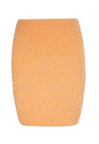 Mymo Knitted skirt women orange