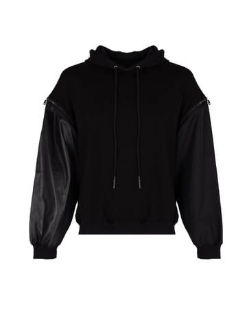 Les Hommes Sweatshirt Detachable Men's Black