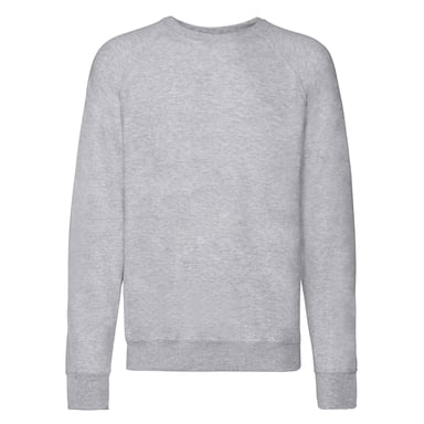 Fruit of the Loom Unisex Adult Lightweight Raglan Sweatshirt (Heather Grey)