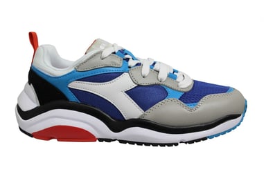 Diadora Whizz Run Mens Grey/Blue Trainers