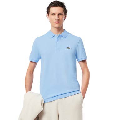 Lacoste Mens Slim Fit Short Sleeve Polo Shirt In Blue